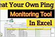 How to create a Ping monitoring tool with Microsoft Exce